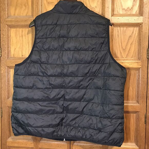 Xersion Quilted Nylon Puffer Vest Men 2XL Black Pockets Full  Zip Front Packable - Picture 7 of 9